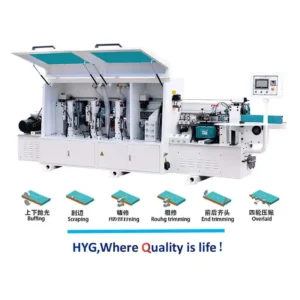 Automatic Straight Line Edge Banding Machine HE-X1 For Wardrobe And Kitchen Cabinet