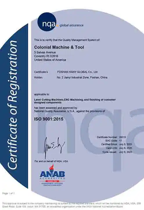 HANYU GLOBAL ISO9001-2015 Certificate03