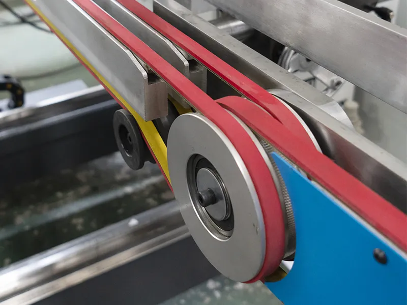 China Three Spindle Boring Machine for wood MDF Holes HD-3021AC Belt Feeding​