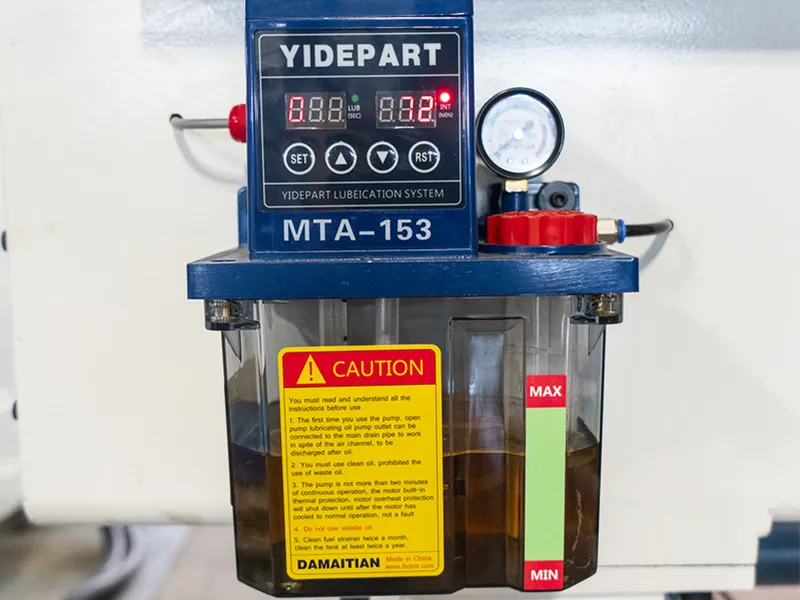 HYG HC-R9 CNC Router Cutting Machine for Door Panel Production Lubrication system