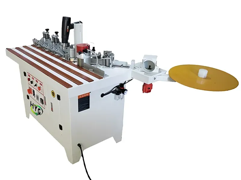 HE-305B Manual Bevel Edge Bander with 30°-90° Adjustable Pneumatic and Cut Large operating table